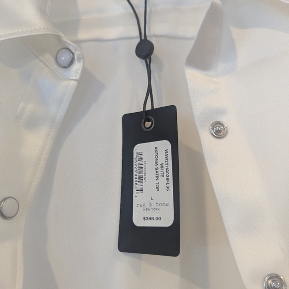 RAG & BONE Antonia satin shirt - Picture 7 of 9